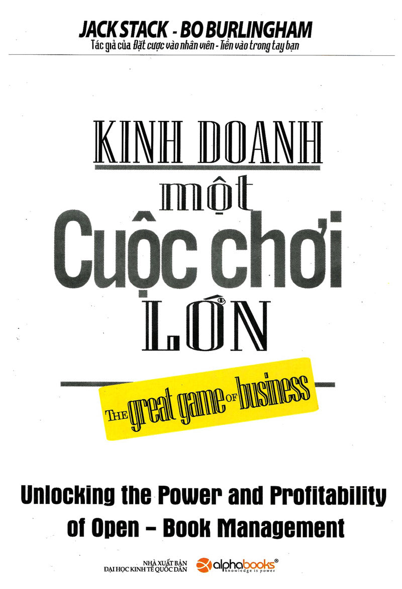 Kinh doanh - Một cuộc chơi lớn